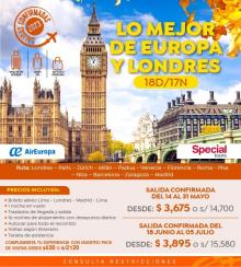 Lo Mejor de Europa y Londres - Salidas confirmadas 2023 